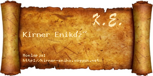 Kirner Enikő névjegykártya