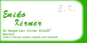 eniko kirner business card